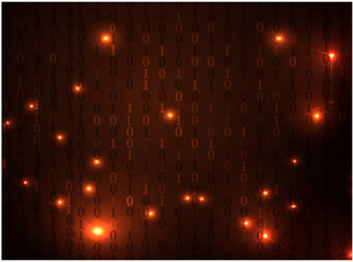 Abstract Technology Binary code Background