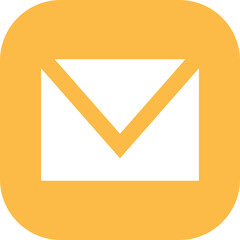 envelope post email yellow icon