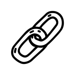 link building line vector doodle simple icon