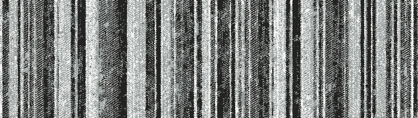 Artistic abstract  geometric collage checks, stripes, lines, summer spring style seamless pattern design on linen textured for textile texture design 