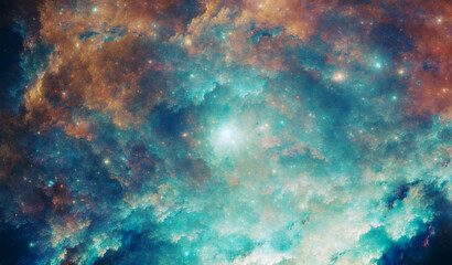 Wall Mural - fictional nebula #72 - high resolution - detailed
