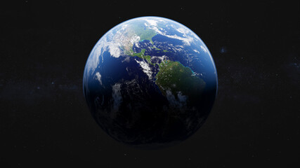 Wall Mural - planet earth in space. high resolution view. elements of this image furnished by nasa