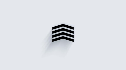 Aufkleber - Modern arrow, great design for any purposes. Alpha channel without background. Swipe up animation footage.