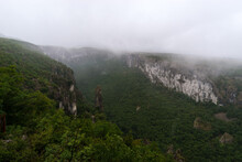 View In Vela Draga Canyon During A Rainy Summer Day, Croatia