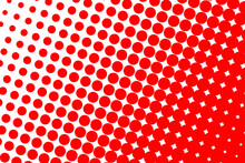 Halftone Decorative Geometric Background, Abstract Red Dots Background, Design Element