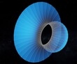 © Love Employee - black hole in wireframes in the galaxy