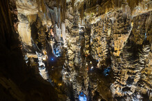 Panoramic View Of Chamber In Grotte Des Demoiselles, Ganges, France