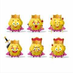 Poster - Queen and her magic clothes cartoon of yellow gummy candy D wearing tiara