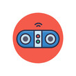 Bluetooth speaker icon in vector. Logotype;