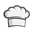 toque chef hat vector illustration Flat design style Logo Icon baker's cap  Clipart