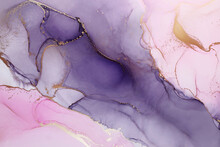 Expressively Flowing Abstract Hand Painted Alcohol Ink Texture