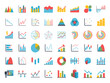 © A Oleksii - Business data elements dot bar pie charts graphs.