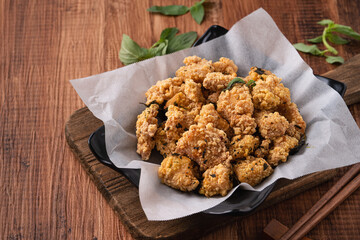 Sticker - Delicious fried popcorn chicken in Taiwan.