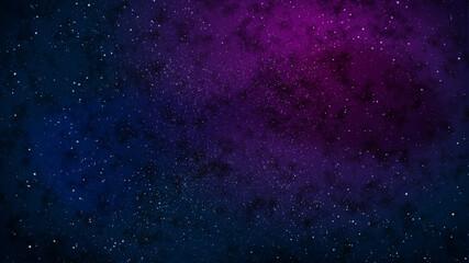 Wall Mural - Nebula and stars in night sky