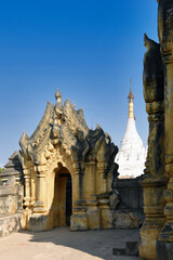 Wall Mural - Maha Aungmye Bonzan Monastery in the ancient town Inn Wa (Ava) near Mandalay, Myanmar (Burma)