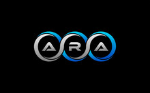 ARA Letter Initial Logo Design Template Vector Illustration