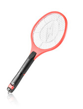 Electric Racket For Killing Mosquitos, Isolated
