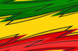 © Galih Prihatama - Abstract background with spikes pattern and with Jamaican color theme