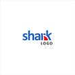 © is - modern wordmark logo design idea for letter shark