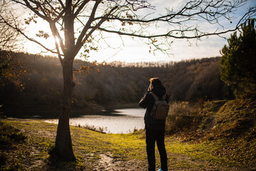 a man taking photo