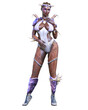 © vladnikon - Warrior amazon woman with daggers.
