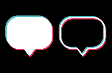 Aufkleber - Speech bubble symbol isolated on background. Chat communication sign. Message icon logo ai object. EPS Drawing collection of user interface buttons for website. Graphic vector illustration. EPS 10