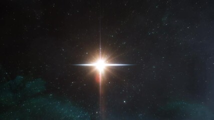 Wall Mural - nativity cross-star - tilt down