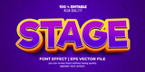 Fototapeta Panele - stage editable text effect 