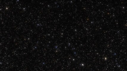 Wall Mural - Flying through the stars in space. Galaxy exploration through outer space towards glowing milky way galaxy.