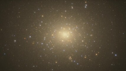 Wall Mural - Flying through the stars in space. Galaxy exploration through outer space towards glowing milky way galaxy.