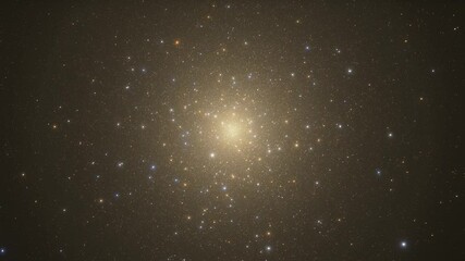 Wall Mural - Flying through the stars in space. Galaxy exploration through outer space towards glowing milky way galaxy.