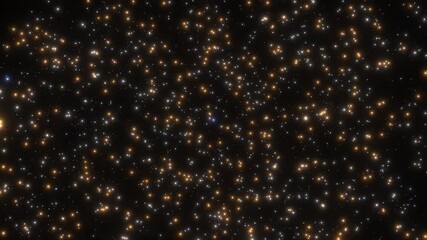Wall Mural - Flying through the stars in space. Galaxy exploration through outer space towards glowing milky way galaxy.
