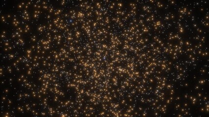 Wall Mural - Flying through the stars in space. Galaxy exploration through outer space towards glowing milky way galaxy.