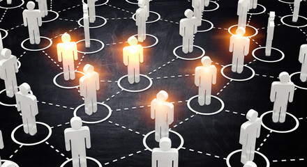 Poster - Social Web Network Background Image