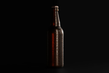 Canvas Print - Cold Beer Bottle