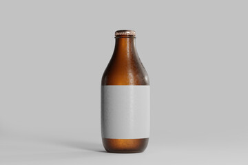 Wall Mural - Cold Beer Bottle with Blank Label