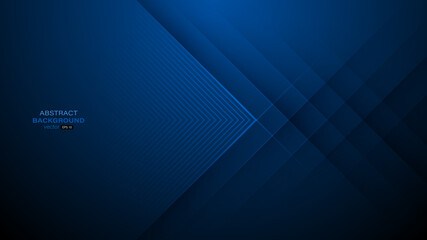 Wall Mural - abstract dark blue background with lines