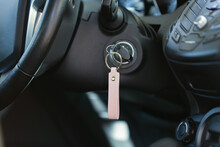 Key From Modern Car In Ignition Lock