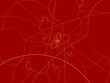 © Outsiderzone - Red Decorative abstract background for modern design. colored fractals and geometric shapes