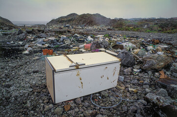 Pollution on South Wales coast.