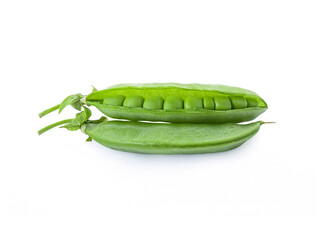 Poster - Green Pea isolated on white background