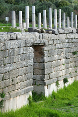 Sticker - Ancient Greece. Ancient Messene, one of the most important cities of antiquity. Kalamata, Greece