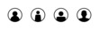 © avaicon - User Icons set. person sign and symbol. people icon.