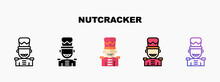 Nutcracker Icon Designed In Outline Flat Glyph Filled Line And Gradient. Perfect For Website Mobile App Presentation And Any Other Projects. Enjoy This Icon For Your Project.
