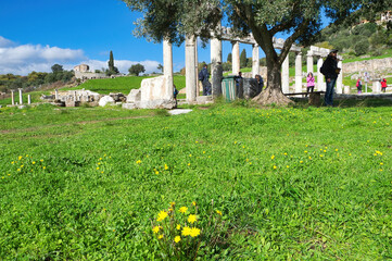 Canvas Print - Ancient Messina: A leading archeological site, more important than Ancient Olympia, Ancient  Grecce