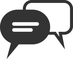 Chat and Speech Bubble icon