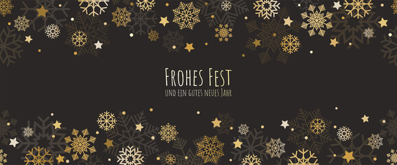 Wall Mural - seamless snow fall banner background