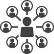 © JJ Chamon - team person network pictogram icon