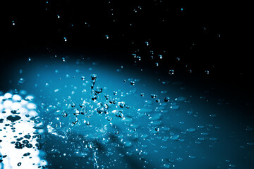 Wall Mural - Broken drop of water background