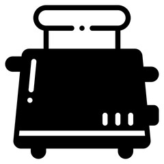 Canvas Print - toaster glyph icon